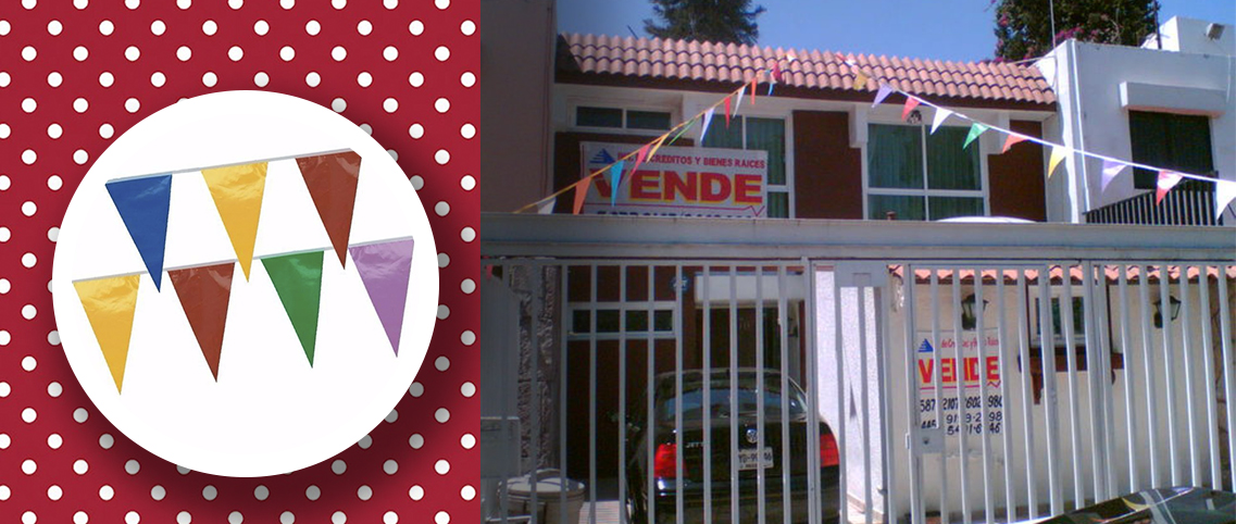 venta de banderines para campaña politica